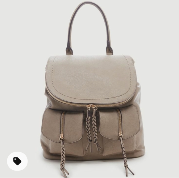 emery faux leather backpack